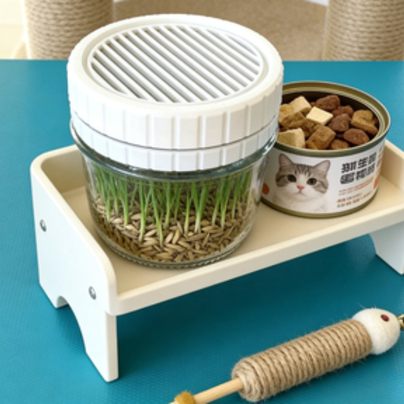 Minimalist White Cat Grass Gro - đánh giá và giá Net Pot 3 Inch