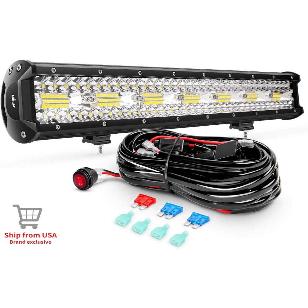 Nilight 20'Combo LED Light Bar - đánh giá và giá Flood Tray Table