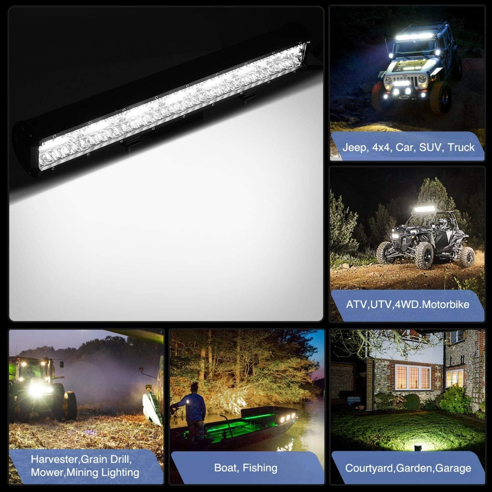 Nilight 20'Combo LED Light Bar - đánh giá và giá Flood Tray Table